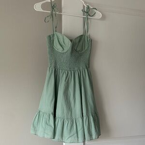 Hutch Tie Strap Smocked Bodice Dress